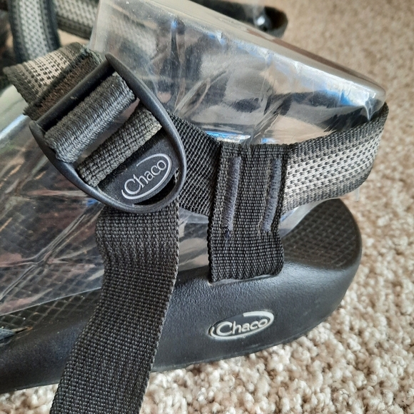 Chaco Z1 Adjustable Wide Strap Classic Sandals Split Gray Vibram Hiking Sandals - Picture 9 of 16